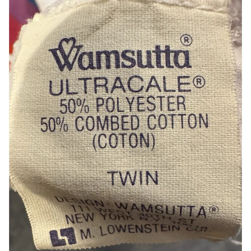 Wamsutta TOMORROWS RAINBOW 3 Piece Ultracale Sheet Set TWIN 1970’s Retro